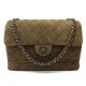 SAC A MAIN CHANEL TIMELESS 2.55 MM 30 CM SUEDE MATELASSE HAND BAG PURSE 3100