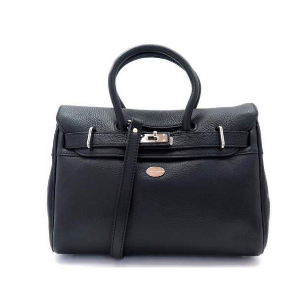 NEUF SAC A MAIN MAC DOUGLAS PYLA BUNI XS BANDOULIERE EN CUIR NOIR HAND BAG 360€