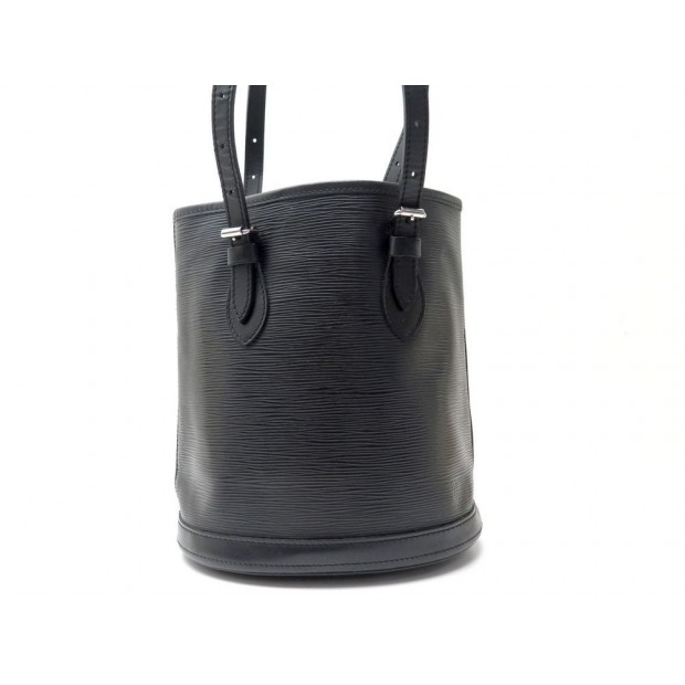 SAC A MAIN LOUIS VUITTON BUCKET CUIR EPI NOIR 