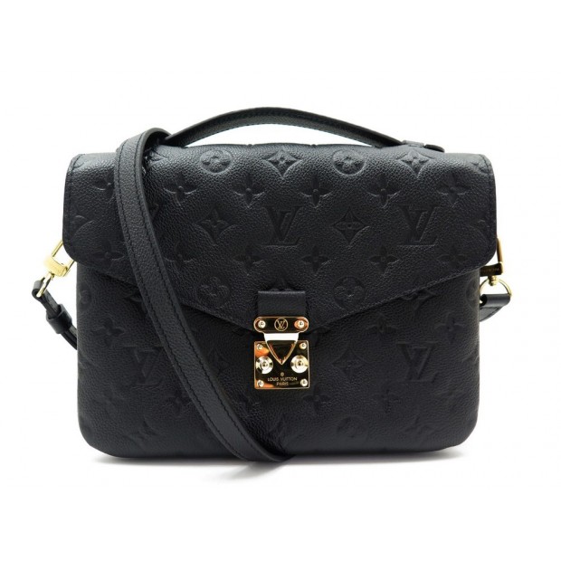 NEUF SAC A MAIN LOUIS VUITTON METIS CUIR NOIR MONOGRAM EMPREINTE 