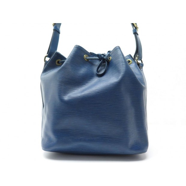 SAC A MAIN LOUIS VUITTON SEAU PETIT NOE NM M40752 EN CUIR EPI BLEU HANDBAG 1450€