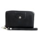 PORTEFEUILLE COMPACT LONGCHAMP LE PLIAGE CUIR NOIR LEATHER BILLFOLD WALLET 190€