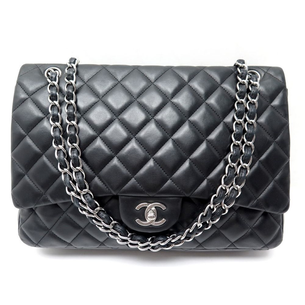 Sac A Main Chanel Timeless Maxi Jumbo Cuir Verni