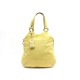 SAC A MAIN YVES SAINT LAURENT METROPOLIS 177739 CUIR VERNI JAUNE HAND BAG 1650€