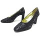 CHAUSSURES CHANEL ESCARPINS 37 EN DENTELLE NOIR + BOITE LACEWORK PUMP SHOES 650€