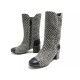 NEUF CHAUSSURES CHANEL BOTTINES TWEED 