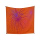 FOULARD HERMES PLUIE ETINCELLE SOIE ORANGE 