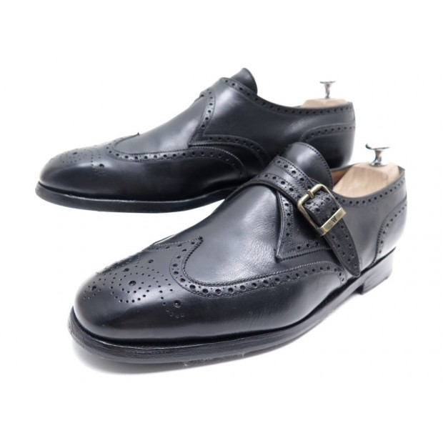 CHAUSSURES JM WESTON 533 MOCASSINS A BOUCLE 9E 43 BOUT FLEURI EN CUIR NOIR 670€