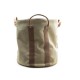 SAC DE PLAGE HERMES ROND 50 CM XL EN TOILE BEIGE & MARRON ROUND BEACH BAG 2500€