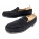 CHAUSSURES JM WESTON 180 MOCASSINS 7.5D 42 EN DAIM NOIR BLACK SUEDE SHOES 610€