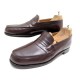 CHAUSSURES JM WESTON 180 MOCASSINS 7B 41.5 FIN EN CUIR MARRON LOAFERS SHOES 610€