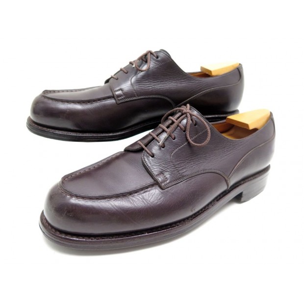 CHAUSSURES JM WESTON 641 LE GOLF 9B 43.5 FIN DERBY CUIR MARRON +EMBAUCHOIRS 795€