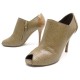 CHAUSSURES LOUIS VUITTON CYPRUS LOW BOOT 37 ESCARPINS EN CUIR BEIGE SHOES 910€