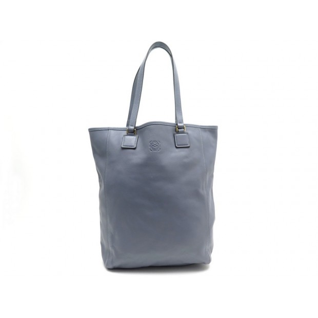 SAC A MAIN LOEWE CABAS EN CUIR BLUE BLUE LEATHER SHOULDER HAND BAG TOTE 1500€