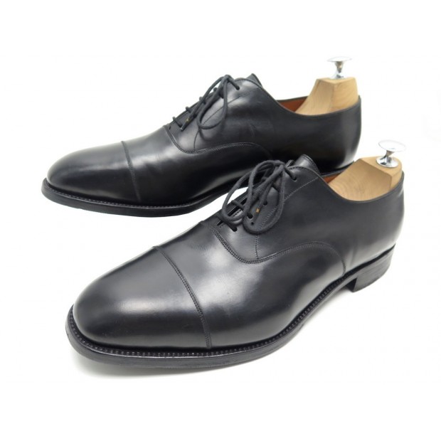 CHAUSSURES JM WESTON 300 RICHELIEU 10.5G 44.5 45 EN CUIR NOIR LEATHER SHOES 690€