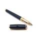 STYLO BILLE ST DUPONT LIGNE D 412679 EN LAQUE BLEU + ECRIN ROLLERBALL PEN 410€