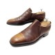 CHAUSSURES JM WESTON MOCASSINS 7C 40 40.5 CUIR MARRON PATINE LOAFERS SHOES 790€