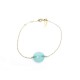 BRACELET MORGANNE BELLO FRIANDISE COUSSIN 1012YB1A195 OR JAUNE ET AMAZONITE 350€