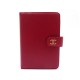 NEUF PORTE AGENDA CHANEL EN CUIR ROUGE NEW RED LEATHER DIARY HOLDER 445€