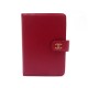 NEUF PORTE AGENDA CHANEL CUIR ROUGE 