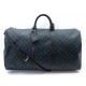 SAC DE VOYAGE A MAIN LOUIS VUITTON KEEPALL DAMIER GRAPHITE 55 BANDOULIERE 