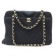 NEUF SAC A MAIN CHANEL CAMERA CHEVRON JERSEY NOIR NEW BLACK CANVAS HANDBAG 2600€