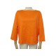 NEUF TSHIRT HERMES MARINIERE POCHE BRODEE 890634D4MI 36 S EN COTON ORANGE 450€