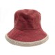 CHAPEAU HERMES BOB TAILLE 57 EN LIN ROUGE & BEIGE RED LINEN HAT 290€