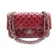 SAC A MAIN CHANEL 2.55 TIMELESS 26 CM EN CUIR VERNI MATELASSE ROUGE BAG 4260€