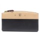 PORTEFEUILLE LOUIS VUITTON CITY STEAMER CUIR NOIR ET BEIGE LEATHER WALLET 1200€