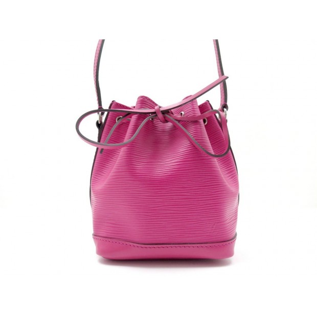 NEUF SAC A MAIN LOUIS VUITTON NOE NANO BANDOULIERE CUIR EPI ROSE HAND BAG 1080€