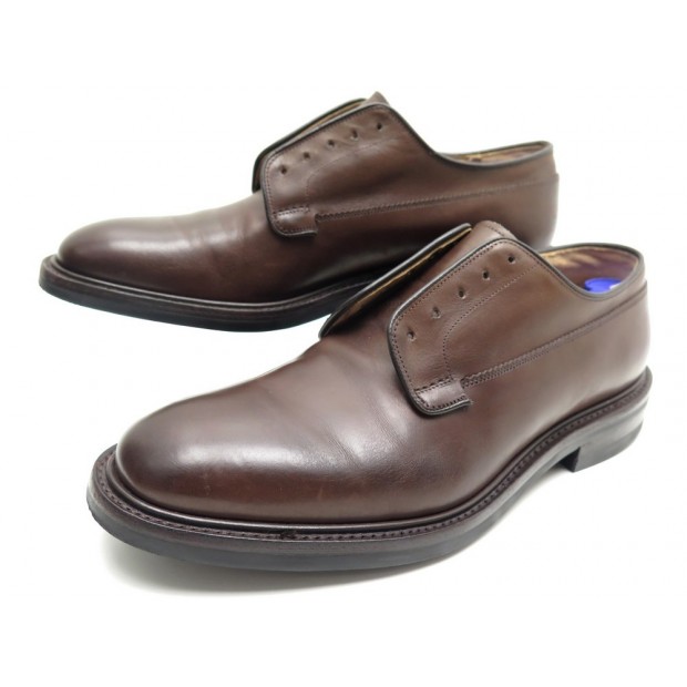 CHAUSSURES CHURCH'S PEAL 9F 43 DERBY EN CUIR MARRON + POCHON LEATHER SHOES 690€