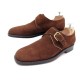  CHAUSSURES SALVATORE FERRAGAMO A BOUCLE 9 DAIM MARRON 