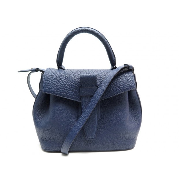 NEUF SAC A MAIN LANCEL CHARLIE CUIR BLEU 