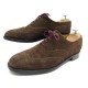 CHAUSSURES JM WESTON 375 RICHELIEU 9D 43 BOUT FLEURI EN DAIM MARRON SHOES 750€