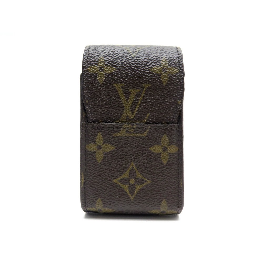 Authentic Louis Vuitton Cigarette Case Etui Cigarette Brown Monogram