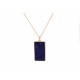 NEUF COLLIER GINETTE NY EVER LAPIS LAZULI BLEU OR JAUNE 18K GOLD NECKLACE 440€