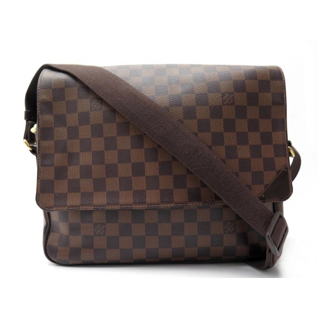 SACOCHE LOUIS VUITTON SHELTON MM TOILE DAMIER EBENE N41149 BANDOULIERE BAG 1600€