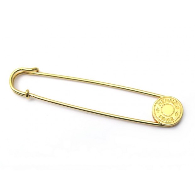 EPINGLE HERMES CLOU DE SELLE BROCHE EN METAL DORE 5.9 GR GOLDEN PIN BROOCH