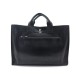 SAC A MAIN HERMES CABAS FOURRE TOUT 40 CM EN CUIR NOIR BLACK LEATHER HANDBAG