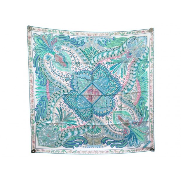 FOULARD HERMES LE JARDIN DE LA MAHARANI SOIE 