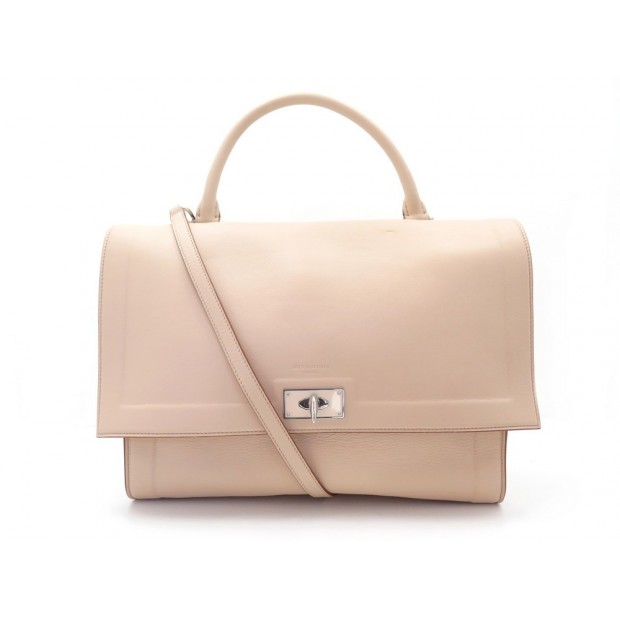 NEUF SAC A MAIN GIVENCHY SHARK TOOTH MM SATCHEL BANDOULIERE CUIR ROSE BAG 1035€