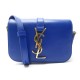 SAC A MAIN SAINT LAURENT UNIVERSITE 367079 BANDOULIERE CUIR BLEU HAND BAG 1570€