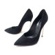 CHAUSSURES CASADEI BLADE 10 40 ESCARPINS EN DAIM NOIR ET PERLES PUMP SHOES 560€