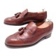 CHAUSSURES JOHN LOBB MOCASSINS A PAMPILLES 7E 41 CUIR MARRON LEATHER SHOES 1160€