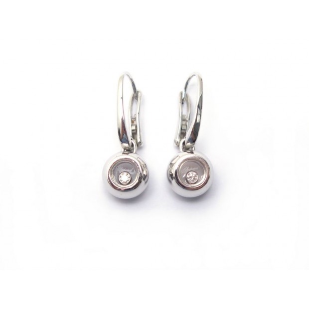 BOUCLES D OREILLE CHOPARD HAPPY DIAMOND DIAMANT 