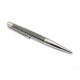 NEUF STYLO BILLE ST DUPONT DEFI 405722 EN METAL ONDE BOITE CARTE SILVER PEN 270