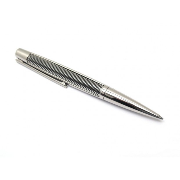 NEUF STYLO BILLE ST DUPONT DEFI 405722 ACIER + ETUI SILVER BALLPOINT PEN 270€