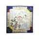 FOULARD HERMES NEIGE D'ANTAN 1989 LATHAM CARRE EN SOIE BLEU BLUE SILK SCARF 350€