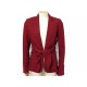 VESTE HERMES 36 S FEMME LIN DOUBLURE SOIE ROUGE BORDEAUX LIN JACKET COAT 2000€